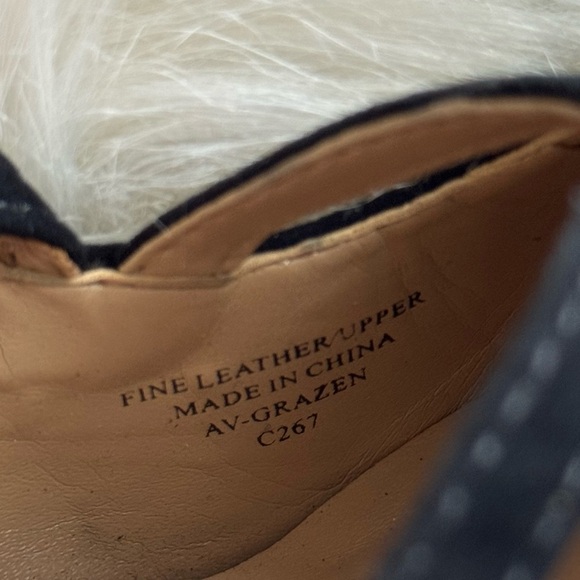 Adrienne Vittadini Black Chunky Heels with Criss Cross Straps Suede Black - Picture 6 of 6